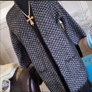 Max Sport Sweater black and white cardigan